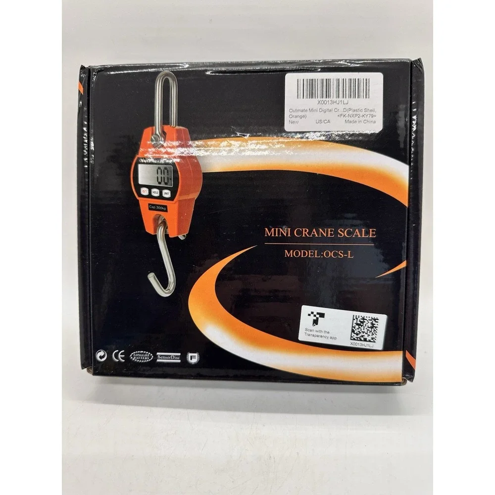300kg 660lb Digital Hanging Crane Scale LCD Hook Industrial